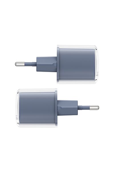 Acefast Ładowarka sieciowa z wyświetlaczem PD 30W GaN3 USB-C szara