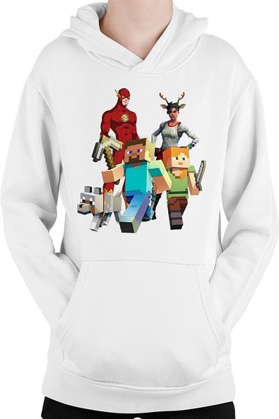 OEM Kids Hoodie Minecraft Dog Couple Fortnite Flash