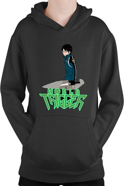 OEM World Trigger Mikumo Osamu Glasses Anime Kids Hoodie