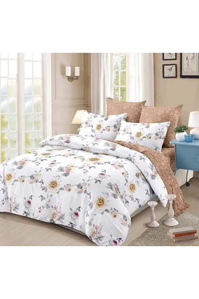 OEM Double Bed Linen, Spring, 6 Pieces, 2 Persons, 235x250cm, Finet, Multicolor