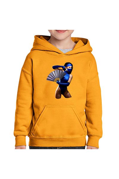 OEM Hanorac copii Mortal Kombat Mileena Hand Blue Evantai Magic