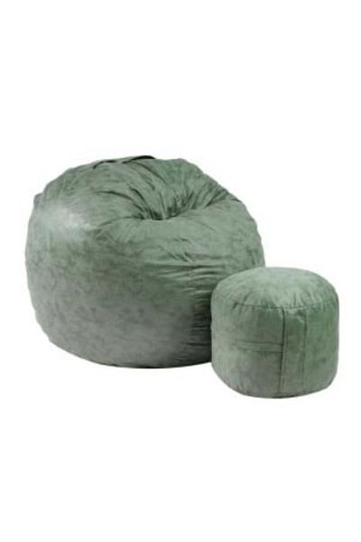 Pufrelax Set Fotoliu Matusalem cu Otoman (leg rest), Textil Material - Silver Garden