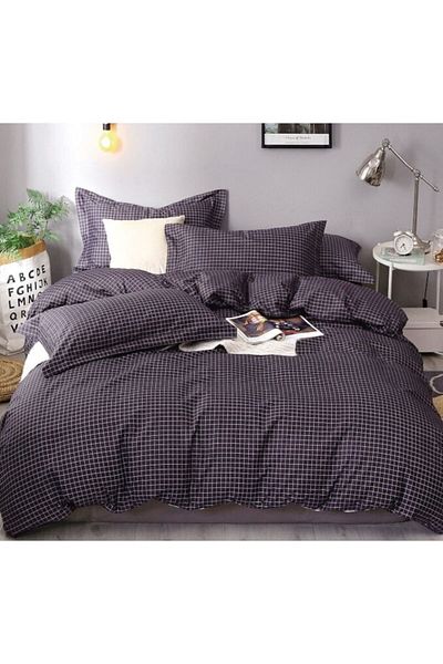 OEM Bed Linen, Reversible, Elastic Sheet, Finet Caro, Single, 4 Pieces, 140x200cm