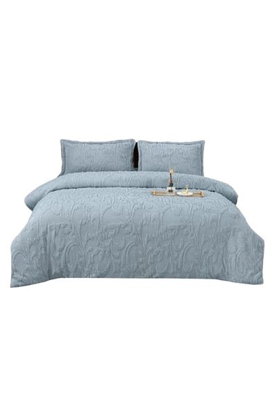 OEM Lenjerie de Pat, Cocolino, Blana Imitatie Iepure, 4 Piese, 2 Persoane, Blue Sky
