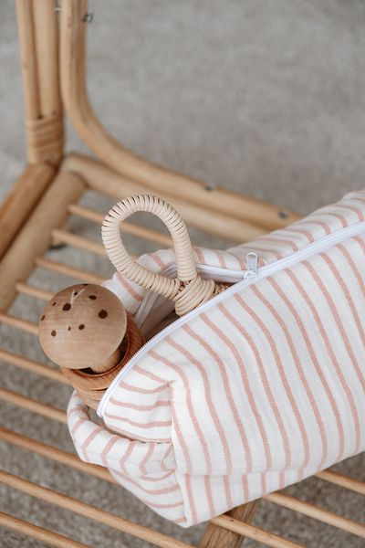 TBA COLLECTION Muslin Baby Care Bag |   Line Series - Coral