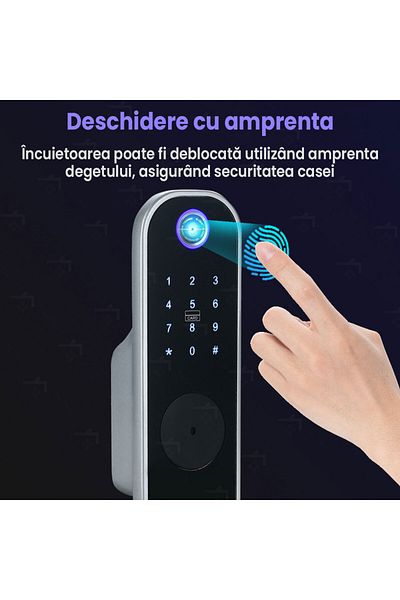 GlowforHome GlowforHome smart lock, with , PIN, card, key, USB, for indoor/outdoor use