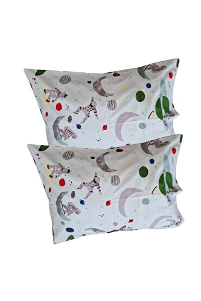 ARIALE Set 2 pillowcases, Planets ARIALE, 50x70cm, ranforce cotton, Multicolor