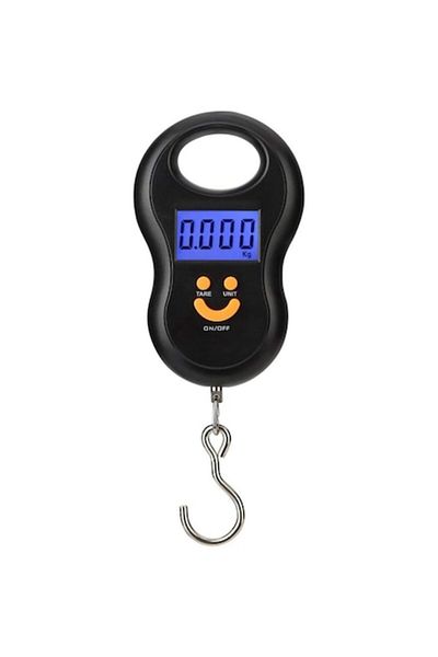 Mmgoqqt Cântar electronic portabil, Mmgoqqt, ecran LCD, capacitate maximă 50 kg, negru