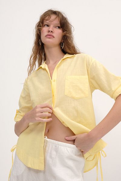 Addax Lacing Detailed Shirt G2480
