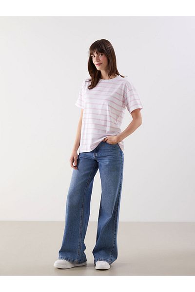 LC Waikiki New Season Crew Neck Striped Women's T-Shirt - S5Hq99Z8