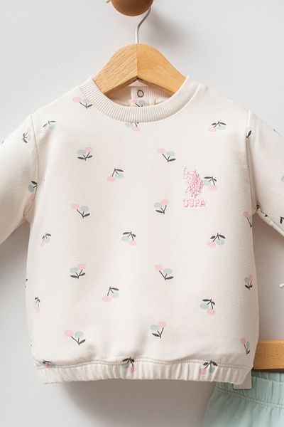 U.S. Polo Assn. Licensed Baby Girl 2 Piece Set