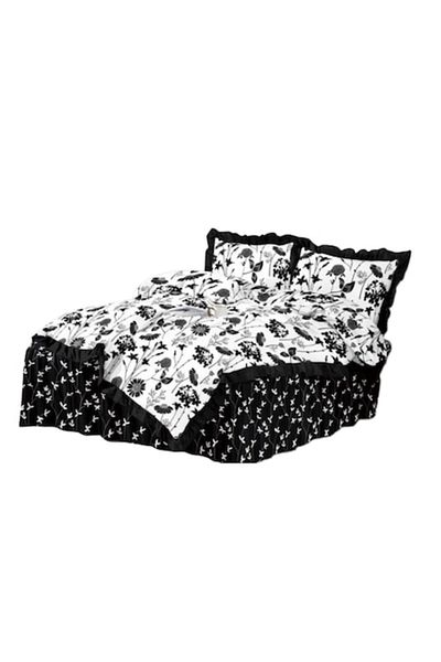 OEM Double Bedding Set, Ruffled Sheet, Spring, Finet, 4 Pieces, 2 People, Non-Colors, 200x230cm, Wildflo