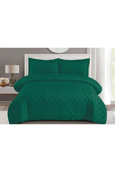 OEM Bed Linen Set, Grofat M3, Uni, 4 Pieces, Double, 230x250cm, Green