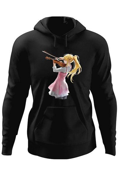 OEM Men's sweatshirt Violin Your Lie in April Violinist Violin Kaori