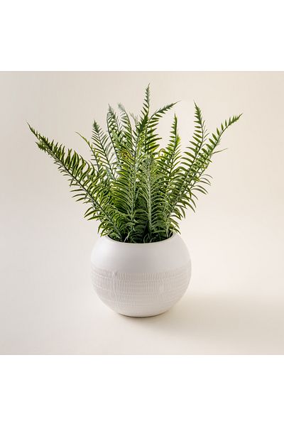 homez Artificial Plant In White Ceramic Pot 44.45*44.45*43.18Cm