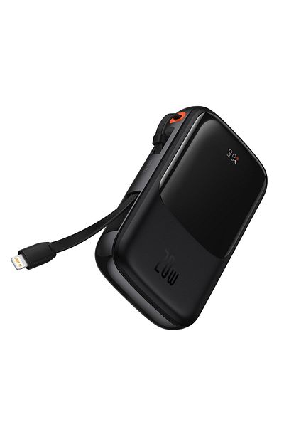 Baseus Powerbank 10000mAh USB USB-C iPhone Lightning + kabel USB-C - czarny