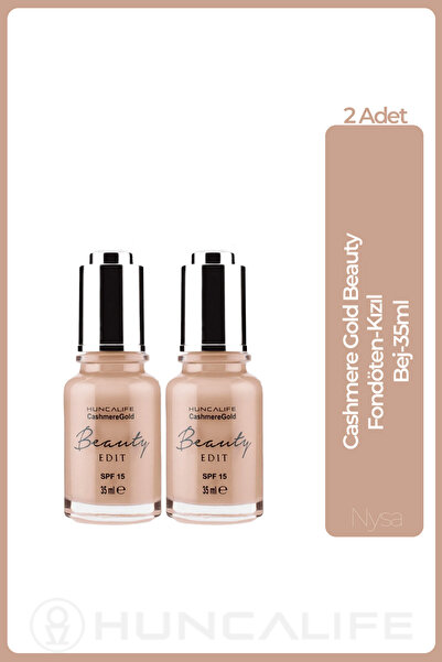 Huncalife Cashmere G. Beauty Edit Serum Fondöten Kızıl Bej 35 ml - 2 Adet