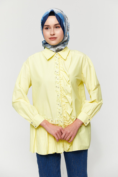 Setrms Volanlı Pamuk Gömlek