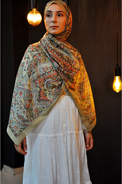 MSCARFS Lake Pattern Cotton Voile Silk Shawl