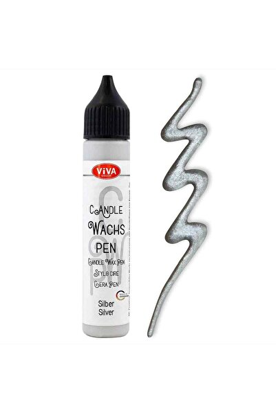 Viva Decor Colored wax for candle decoration, VIVA DECOR, 28 ml Silver
