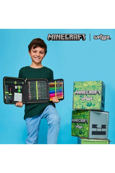 SMIGGLE - Minecraft Kırtasiye Seti ve Kalem Kutusu