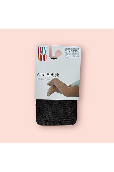 Daymod جوارب طويلة منقطة باللون الأسود من Baby Azra