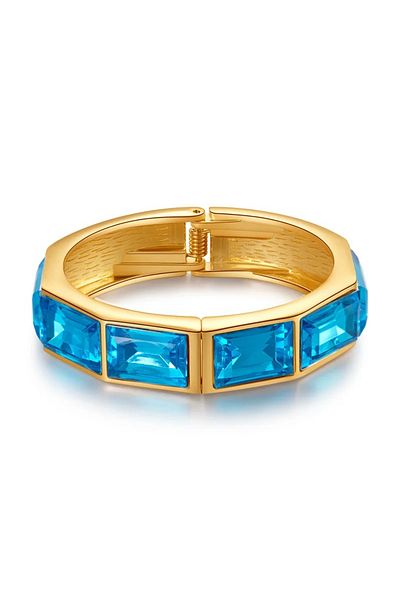 Eva Grace Sarya bracelet, gold, with blue stones