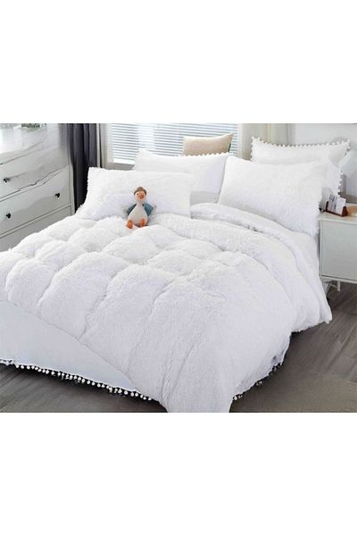 JOJO HOME Bed Linen, Jojo Home, Fluffy, 6 Pieces, 230x250cm, White