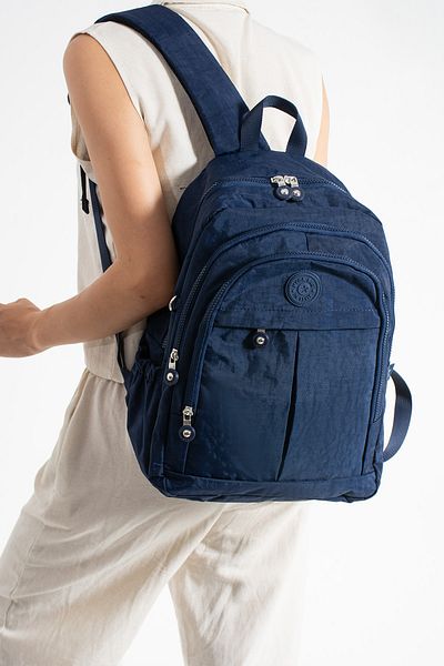 KASVA DERİ School Bag New Season Unisex Backpack Multi-Eye Water Resistant Crinkle Fabric Bag