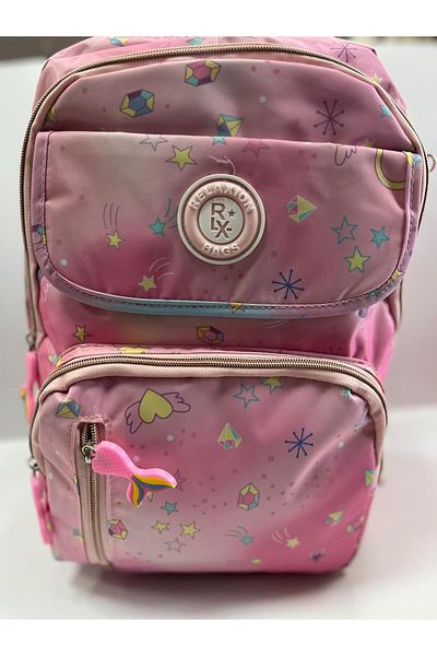 TUZY KIRTASİYE OYUNCAK Tuzy Patterned Waterproof School Bag Set of 3