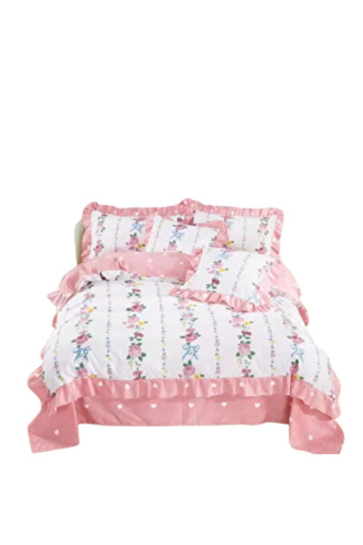 OEM Set de lenjerie de pat cu 6 piese, pentru 2 persoane, 230x250cm, Finet, f...