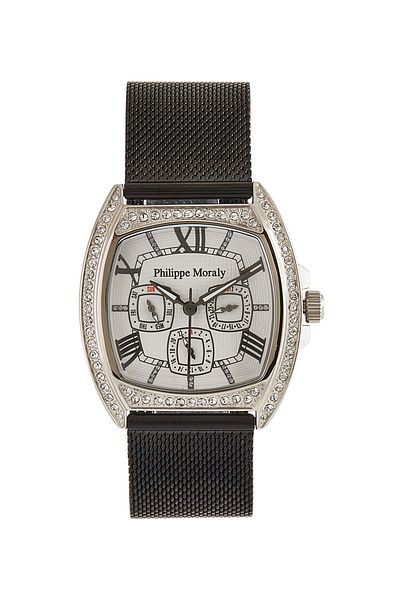 Philippe Moraly Stainless Steel Analog Wrist Watch LS1140QWWB