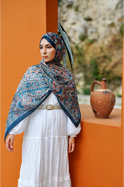 MSCARFS شال حرير فوال قطن بنمط هزار