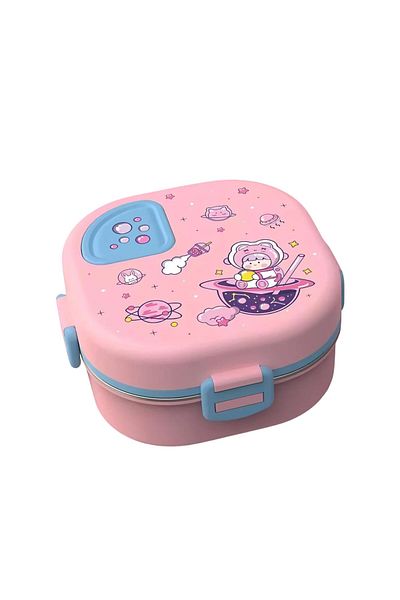 Mobcos Stainless Steel Lunch Containers 3 Compartments Lunch Box with Bowl Bento Box for Adult Kids