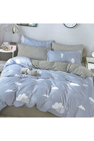 Casa de Vis Set de lenjerie de pat dublu, bumbac satinat, Casa de Vis