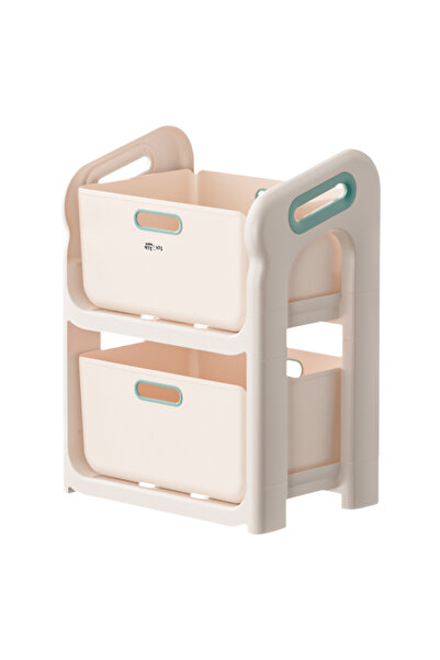 Little Mom Organizator jucarii cu 2 compartimente Little Mom Beige