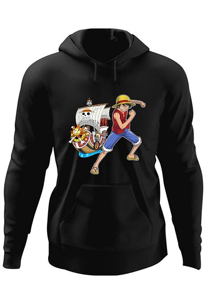OEM Hanorac barbati One Piece Straw Hat Pirates Monkey Corabie