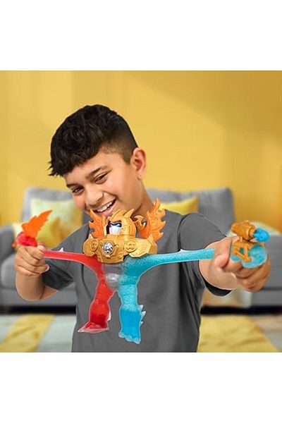 Heroes of Goo Jit Zu Goo Jit Zu S13 Goo-Tron Supreme Mr. Fantastic | Meteor Madness Stretchy Action Figure Toy