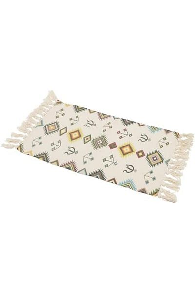 mastergold Handwoven Modern Wool Rug with Tassels 110x60 cm