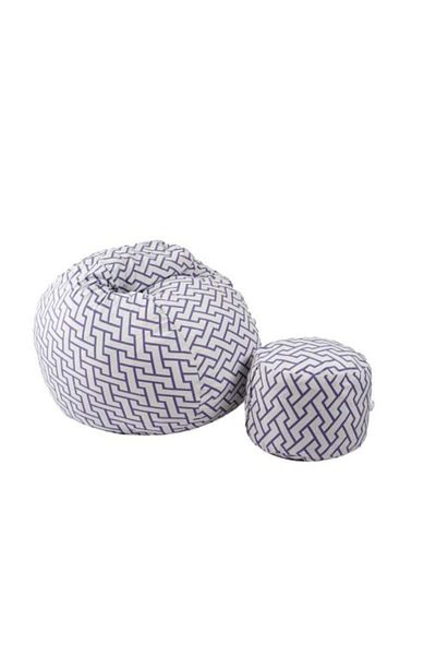 Pufrelax Set Fotoliu Matusalem cu Otoman (suport picioare), Material Textil - Zappity Purple