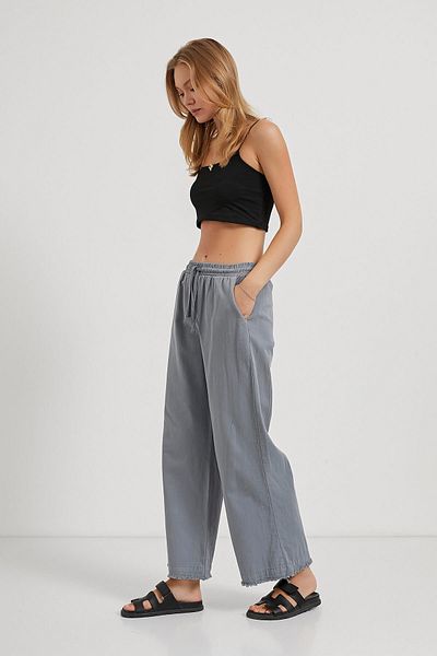 Arma Life Wide Leg Gabardine Trousers with Tassels