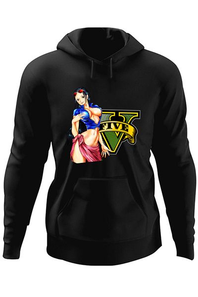 OEM Hanorac barbati GTA Girl One Piece Nico Robin Devil