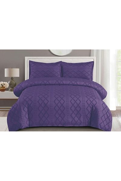 OEM Bed Linen Set Grofat M3 Uni, 4 pieces, 2 persons, 230x250cm, Purple