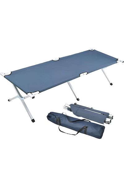 In House Heavy Duty Foldable Camping Bed – Double Layer Oxford Fabric Sleeping Cot with Carry Bag – Stron