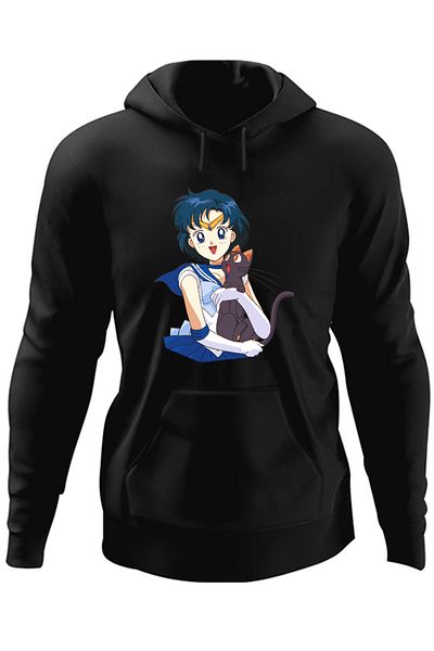 OEM Hanorac barbati Sailor Moon Mercur Luna Happy Vibe