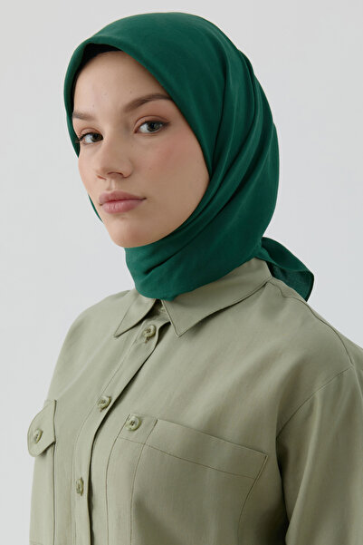 Tuğba Dalga Desen Stil Eşarp - Zümrüt