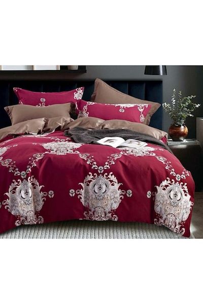 OEM Double Bedding, Finet, 6 pieces, 2 persons, Bordo-Brown, 250x230cm