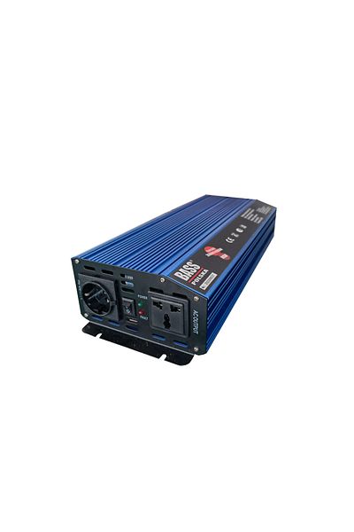 Bass Polska Convertor de tensiune 12V->230V, 2000/4000W, sinusoidală completă