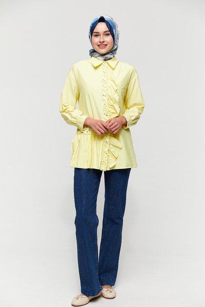 Setrms Volanlı Pamuk Gömlek