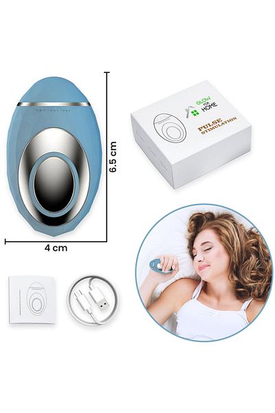 GlowforHome GlowforHome smart sleep stimulation device, portable, micro-current, anti-insomnia, anxiety